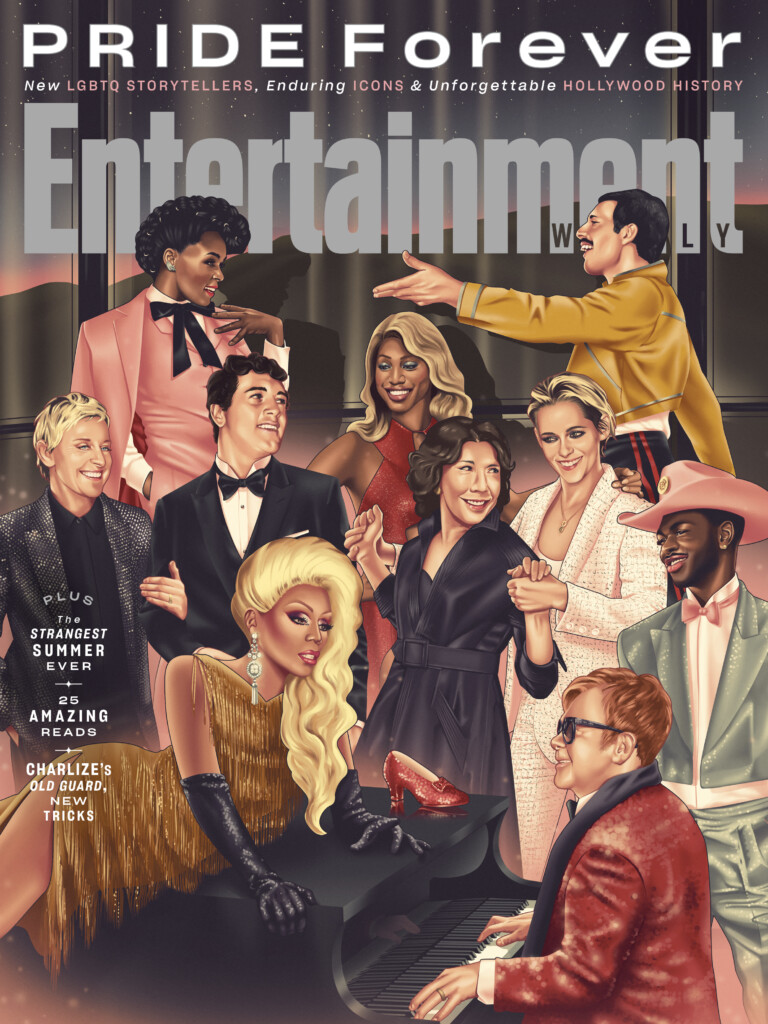 ¿RuPaul, Ellen DeGeneres, Rock Hudson y Laverne Cox juntos en una portada? Sí, para celebrar el Orgullo LGTBI