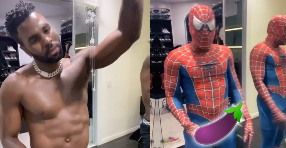 Jason Derulo marca paquete vestido de Spider-Man en este vídeo de TikTok