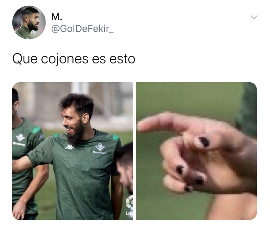 Borja Iglesias, futbolista del Betis, responde a los comentarios homófobos que ha recibido por pintarse las uñas