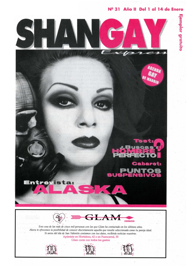 1996: con Alaska llega a nuestra portada nuestra primera gran diva gay