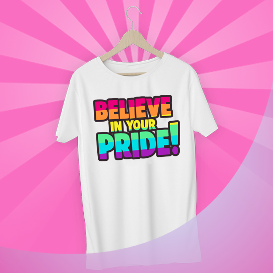 #BelieveInYourPride: la camiseta benéfica con que puedes contribuir a una mejor salud sexual de la comunidad LGTBIQ+