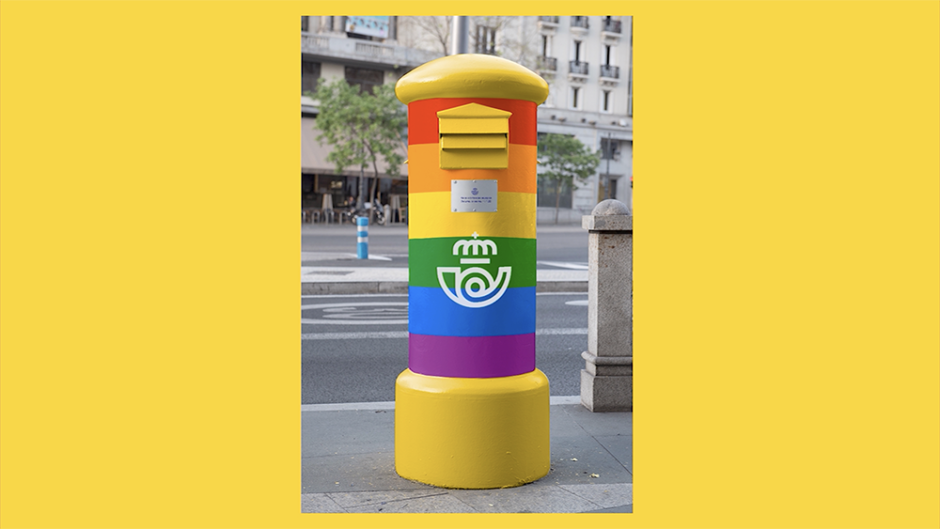 La ciudad se llena de color este Orgullo 2020 gracias a la campaña #NoSoloAmarillo de Correos