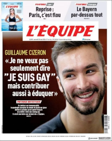 La desgarradora carta de Guillaume Cizeron, patinador francés que sale del armario