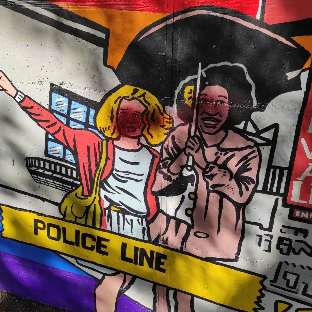 Un mural LGTBI de Ripollet sufre un intolerable acto vandálico homófobo