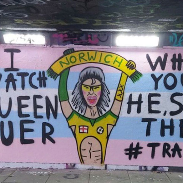 Un mural LGTBI dedicado a la drag Bimini Bon Boulash, destruido en un acto transfóbico