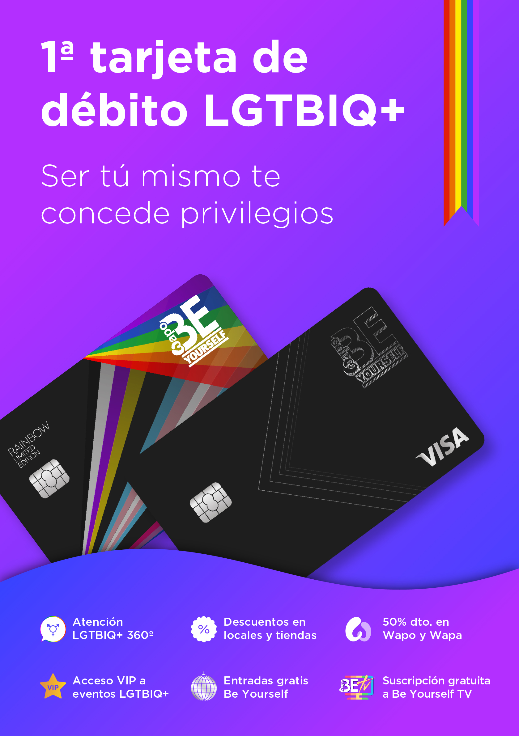 Be Yourself Cards: el sistema de pago especializado en el colectivo LGTBI con numerosos servicios y beneficios