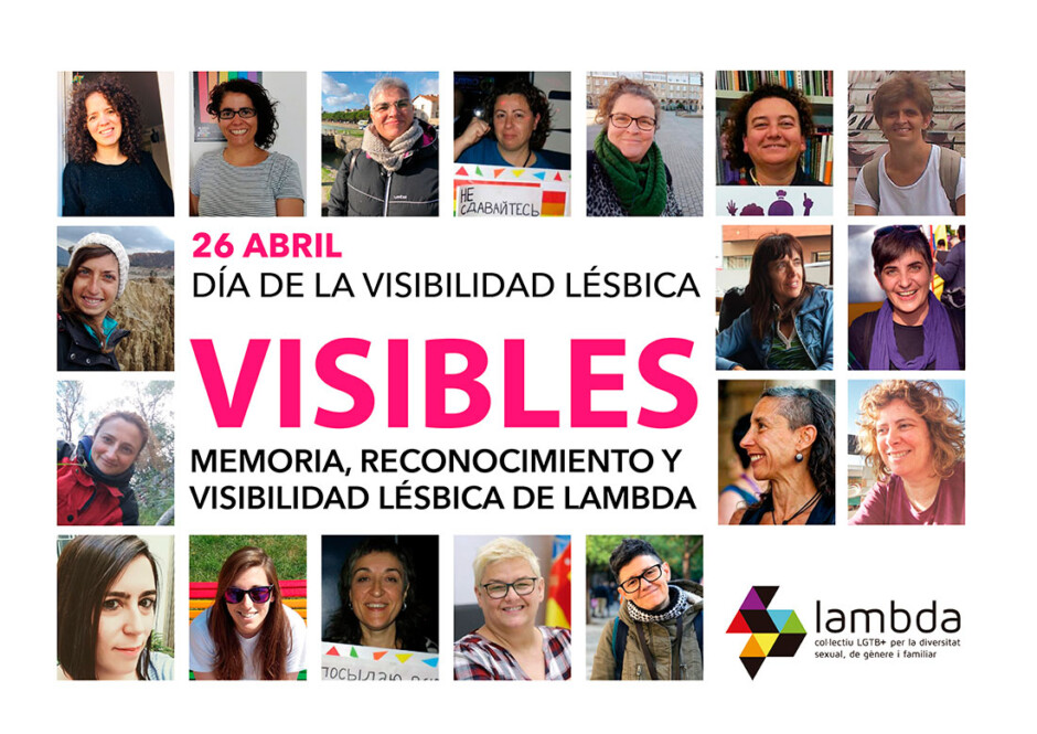 Lambda saca a las calles la exposición 'VisibLES', con lesbianas del colectivo, por el Día de la Visibilidad Lésbica