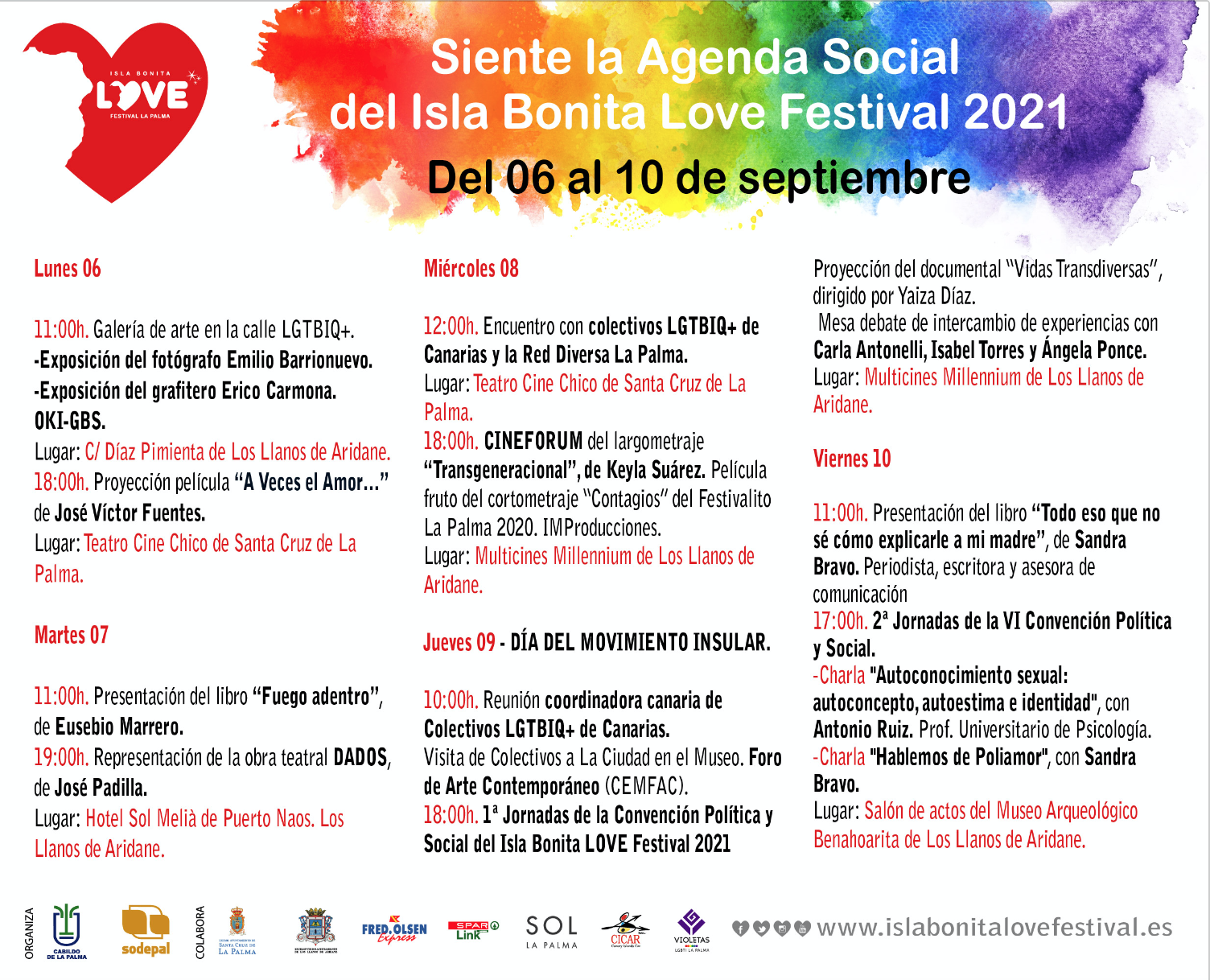 El Love Festival llena La Palma de amor a la diversidad (y de compromiso LGTBI)