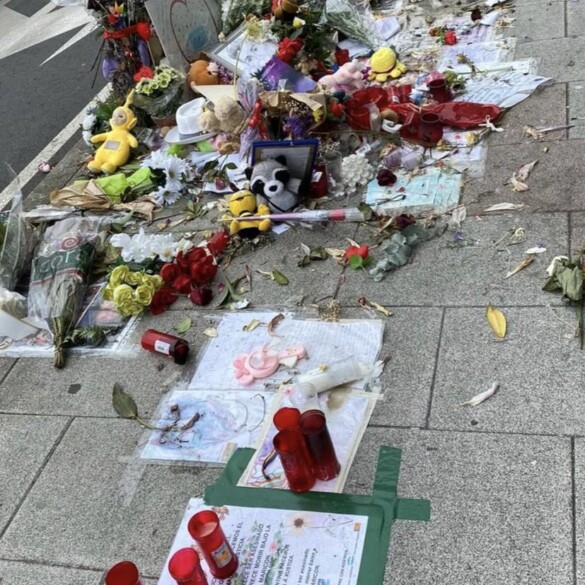 Destrozan el altar dedicado a Samuel Luiz en A Coruña