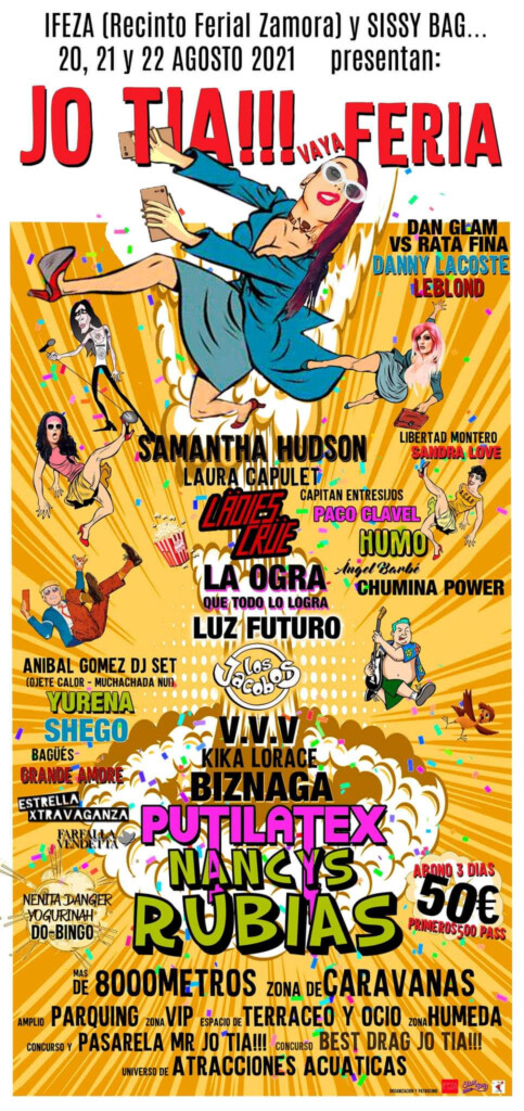 JO TÍA!!! (VAYA FERIA), el festival LGTB en Zamora que no puedes perderte