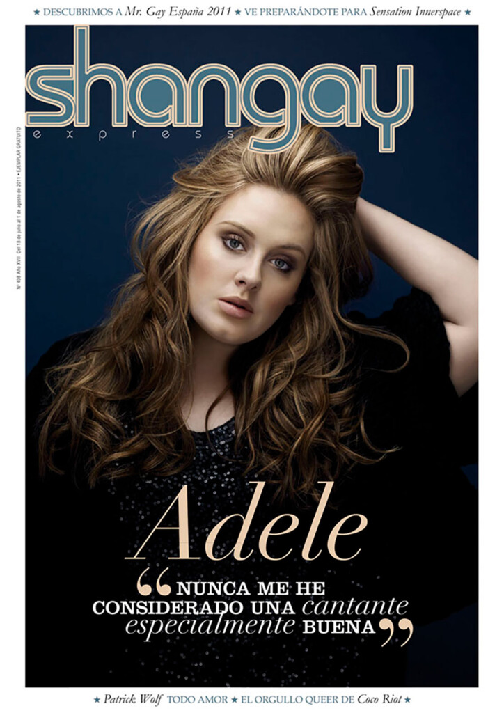 Adele, en exclusiva para Shangay: "Gracias a mis amigos gais me convertí en una temeraria"