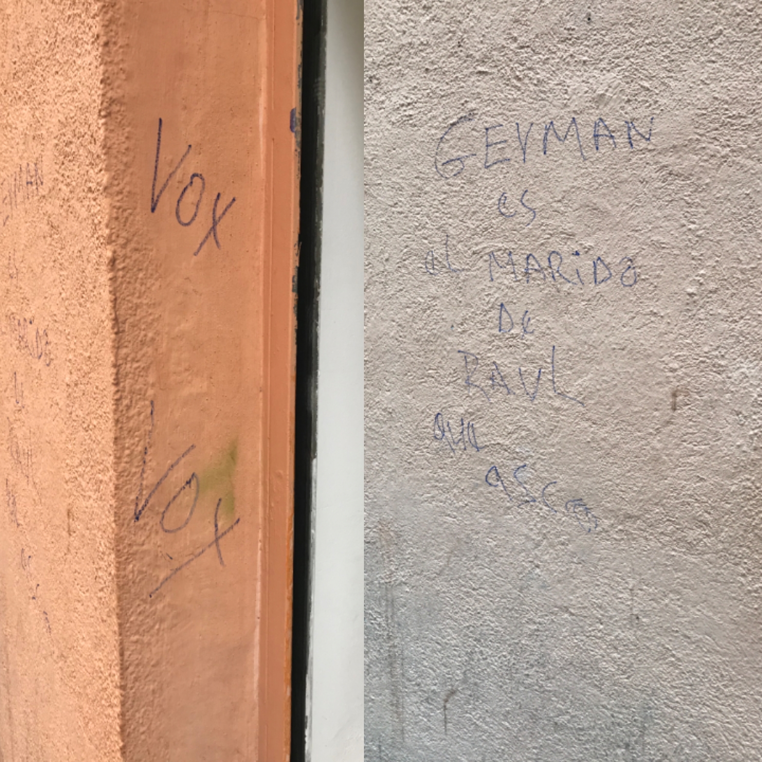 Pintadas homófobas contra la sede de la asociación Kifkif en Lavapiés