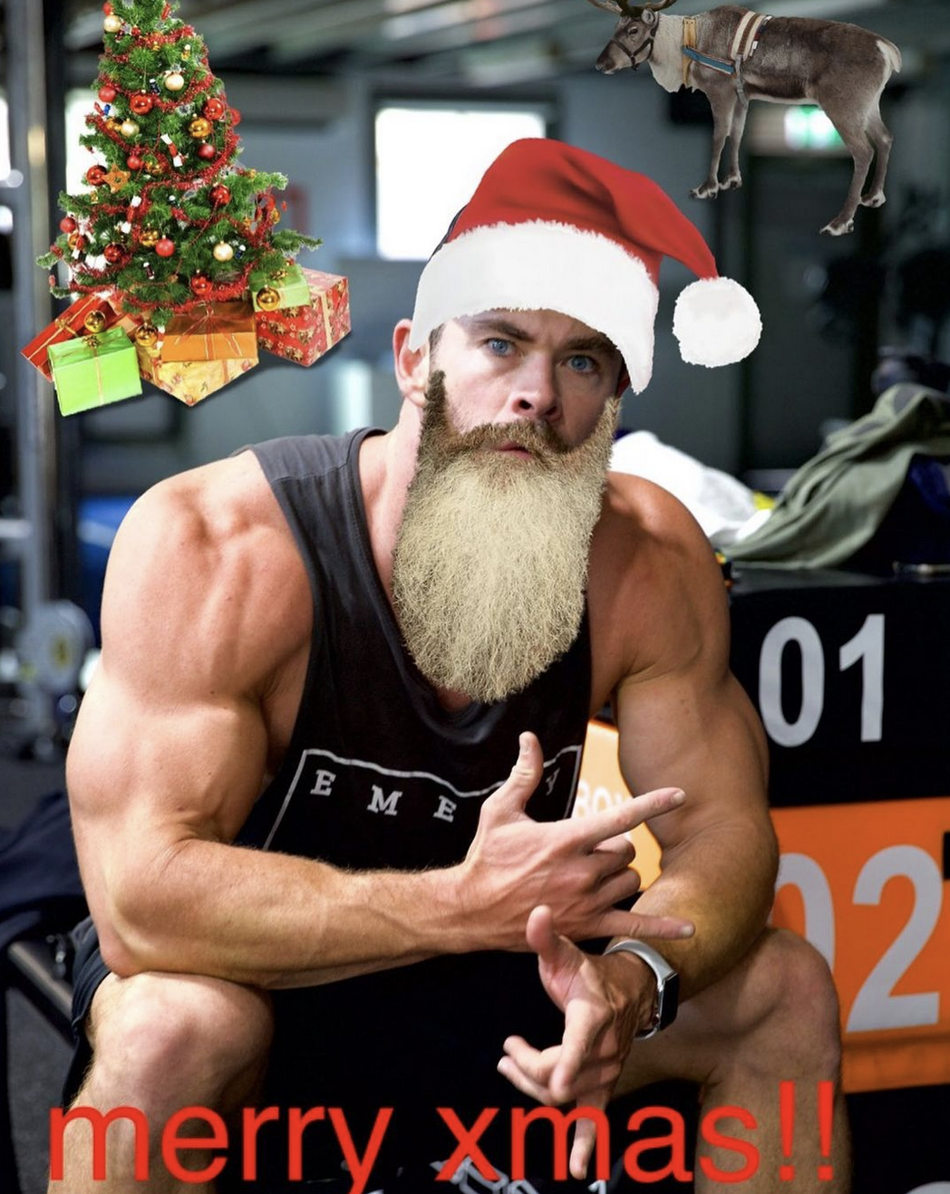 Chris Hemsworth se transforma en el Papá Noel más musculoso de la Navidad