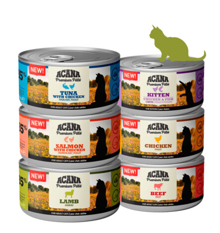 Descubre el nuevo Acana Premium Paté, la mejor comida húmeda para gatos
