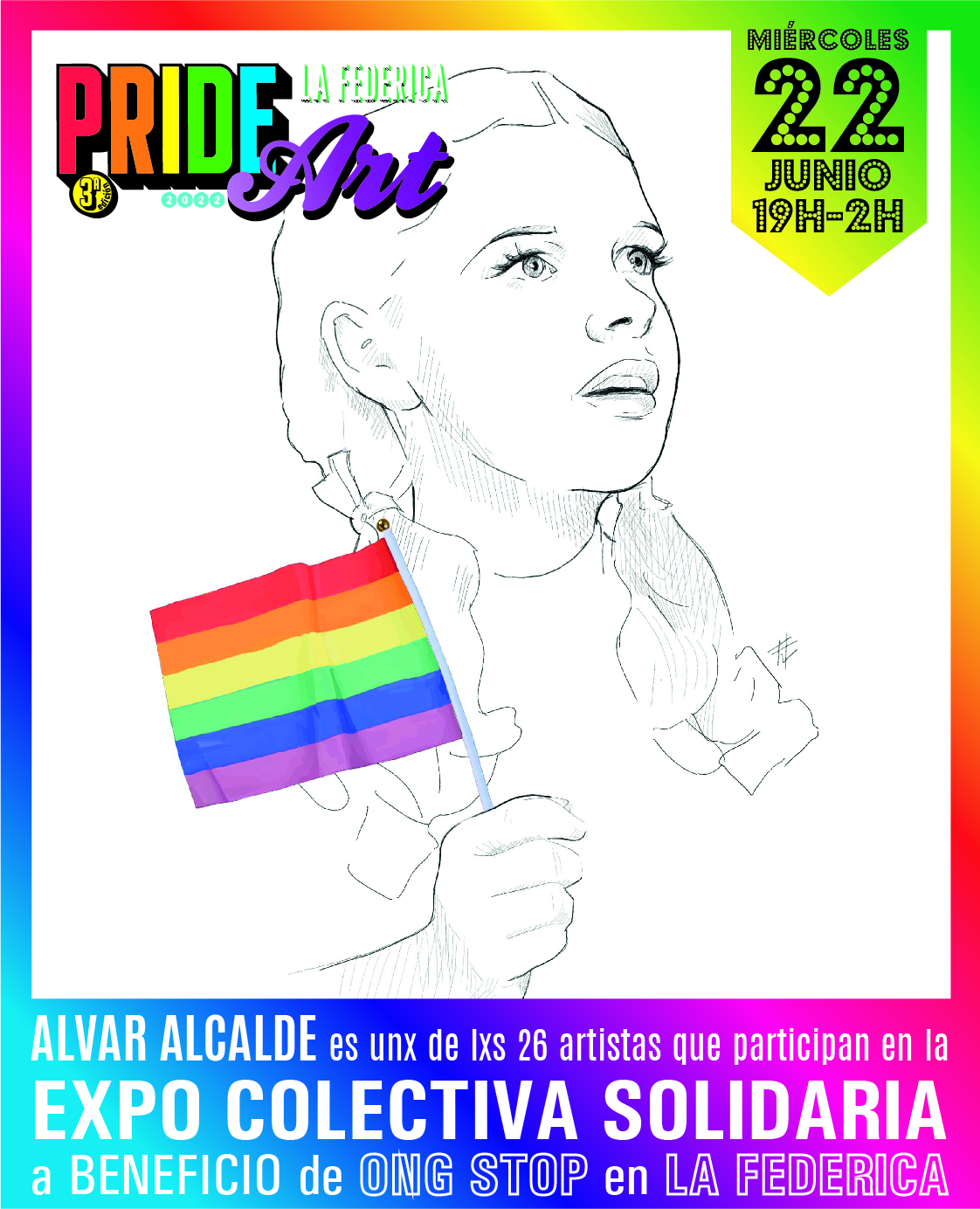 Vuelve 'PrideArt', la exposición de arte queer solidario del Pride Barcelona 2022