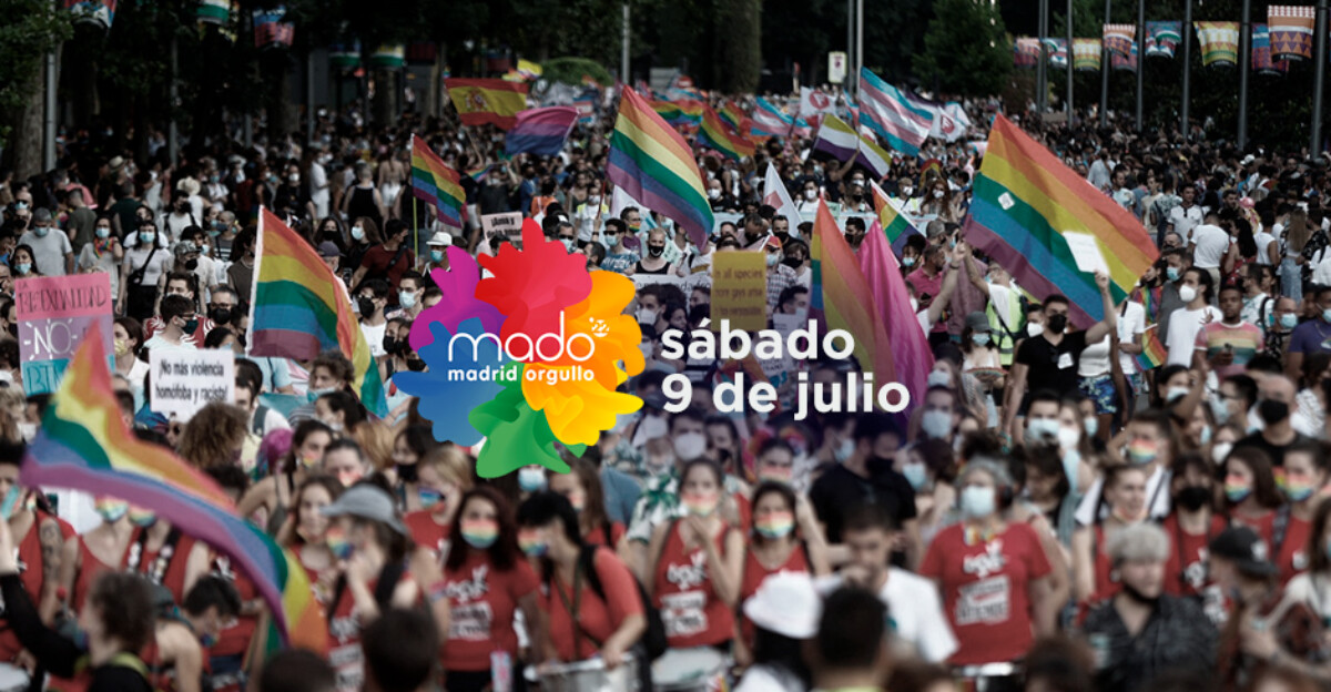 Programación de MADO Madrid Orgullo 2022: sábado 8 de julio