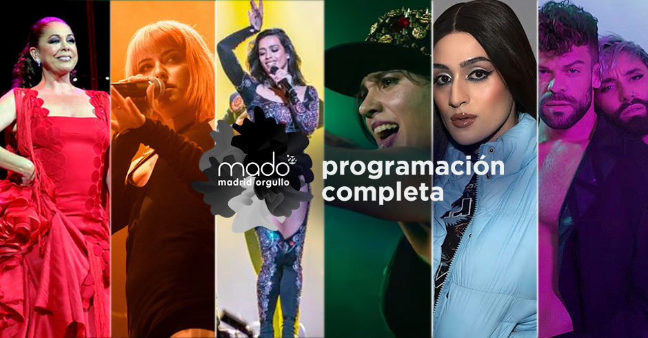 Programación de MADO Madrid Orgullo 2022: jueves 7 de julio