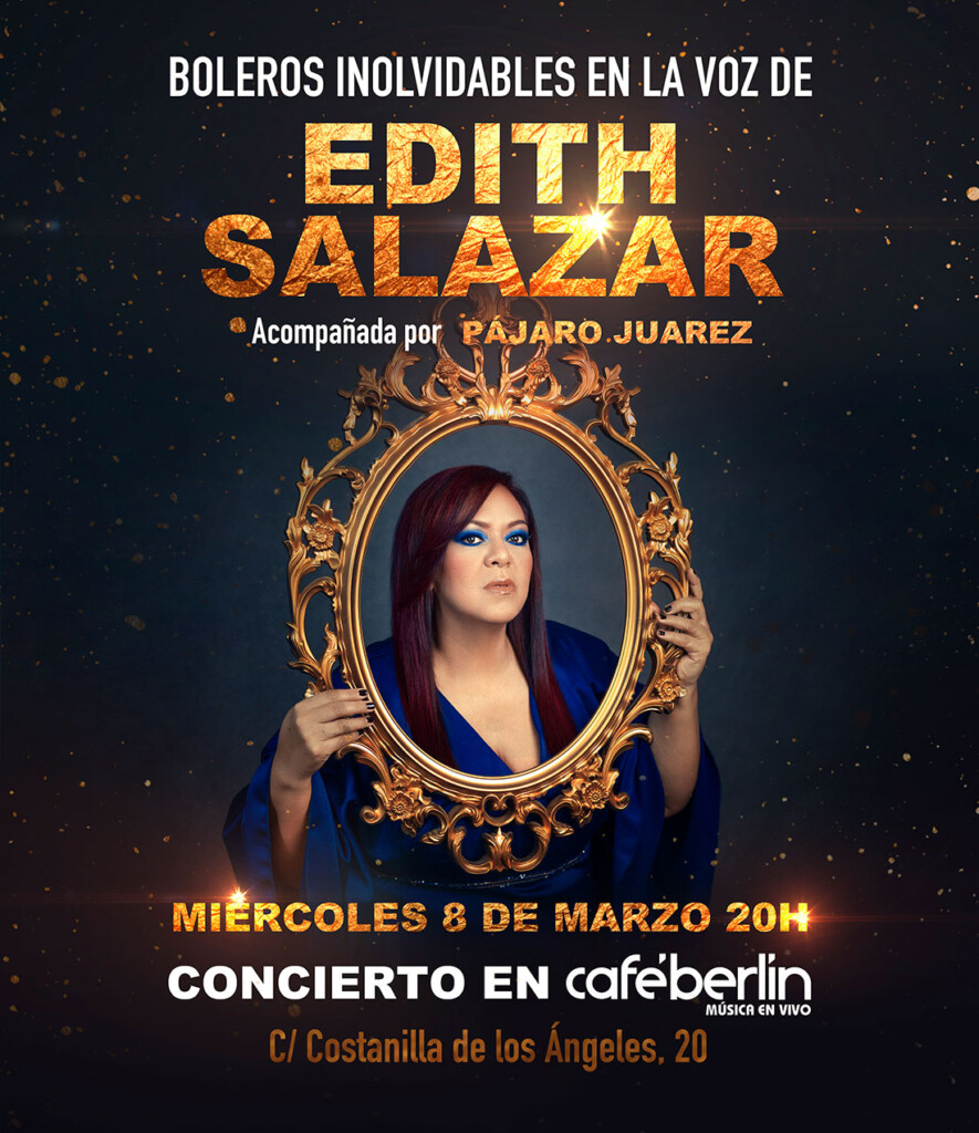 Edith Salazar celebrará el Día de la Mujer con un concierto de boleros en Madrid