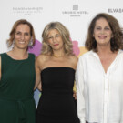 Mónica García, de Más Madrid, con Yolanda Díaz y Carla Antonelli.