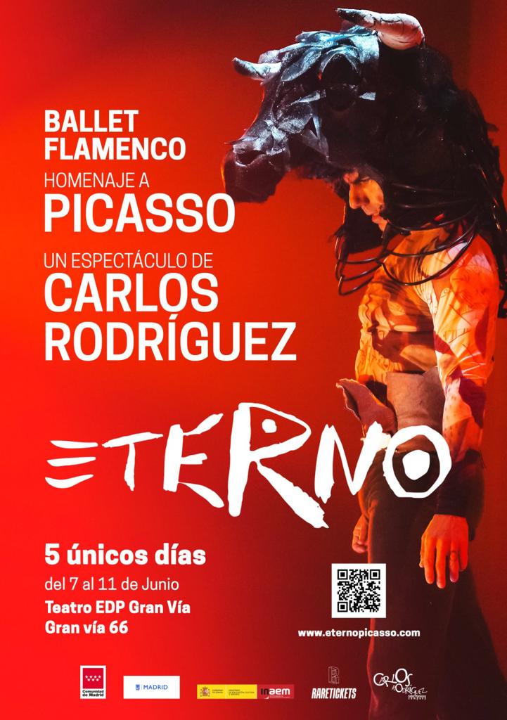 Carlos Rodríguez llega a Madrid con 'Eterno', su espectáculo de danza flamenca en homenaje a Picasso.