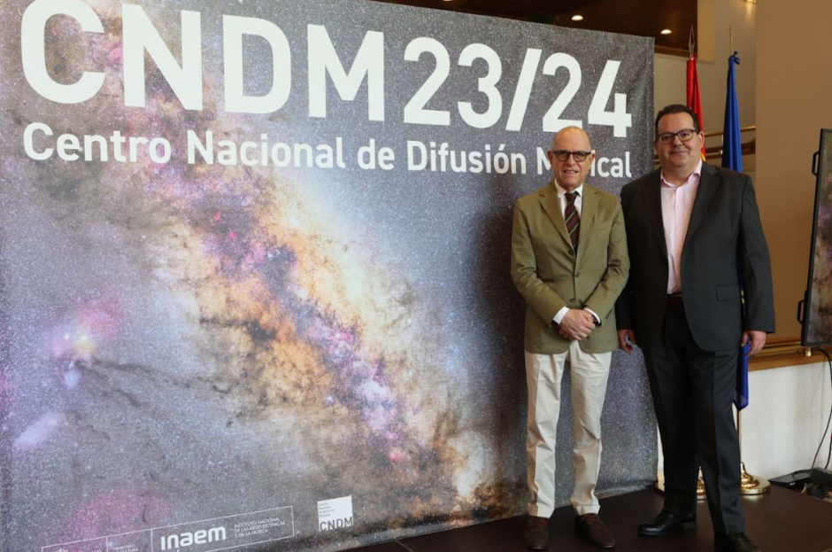 Joan Francesc Marco, director general del INAEM, junto a Francisco Lorenzo, director del CNDM Fotografía © Elvira Megías