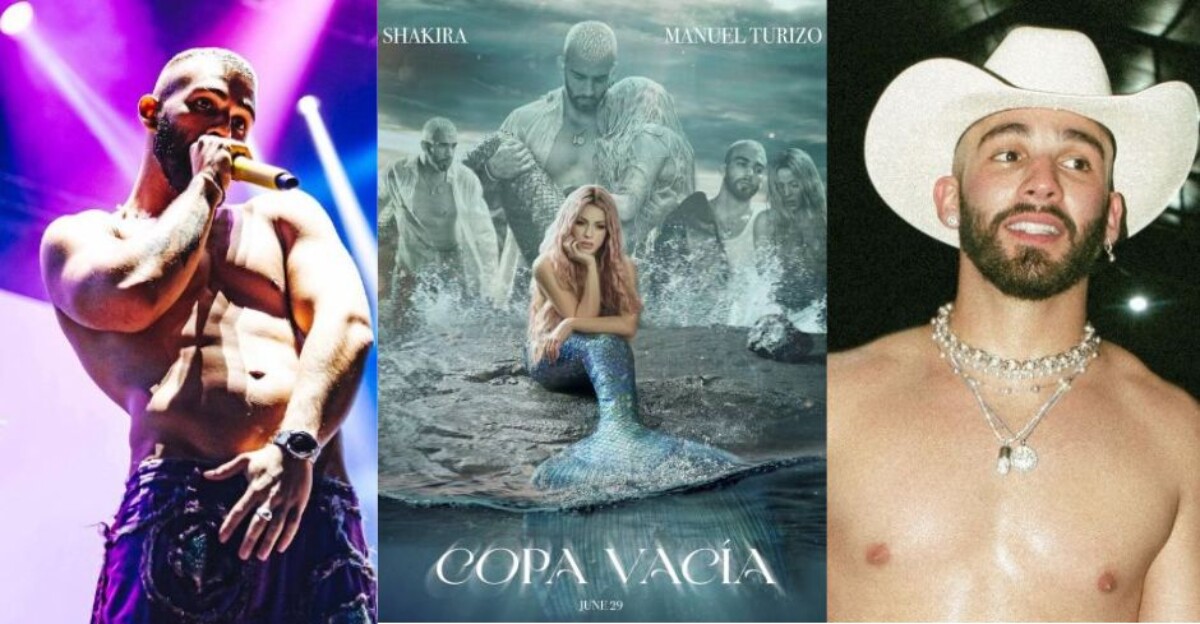 Manuel Turizo, la versión sexy del príncipe de 'La Sirenita' en el videoclip de 'Copa Vacía', su colaboración con Shakira.