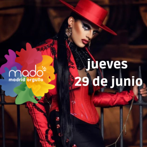 Programa del Madrid Orgullo MADO para el jueves 29 de junio 2023