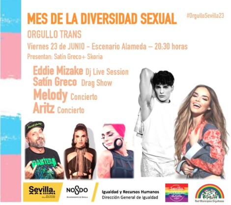 El Orgullo LGTBIQ+ de Sevilla presenta su programación, encabezada por Miss Caffeina y Ruth Lorenzo