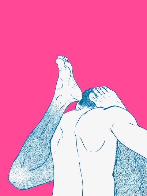 Ilustración de Ismael Álvarez para 'Relatos gais' de Pablo Paiz