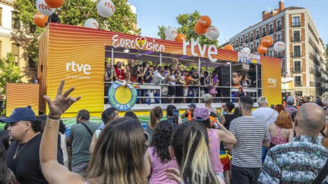 RTVE volvió al Orgullo con una carroza temática de Eurovisión y el Benidorm Fest