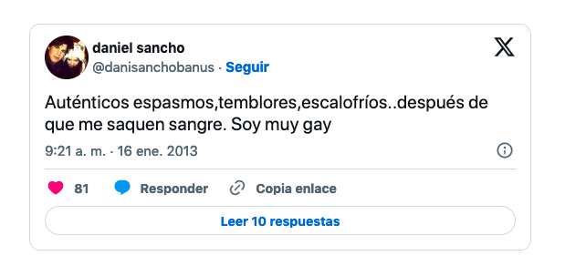tuits homófobos de Daniel Snacho