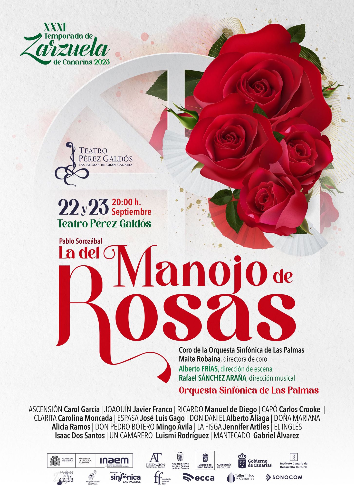 Comienza la XXXI Temporada de Zarzuela de Canarias con La del manojo de rosas