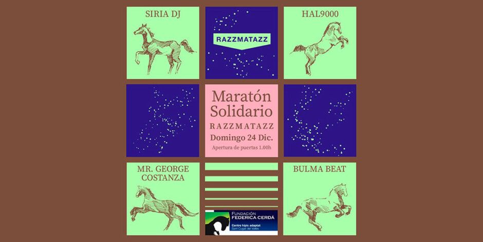 Maratón Solidario en Razzmatazz en Nochebuena