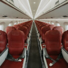 Todos los aviones son con filas de solo dos asientos.