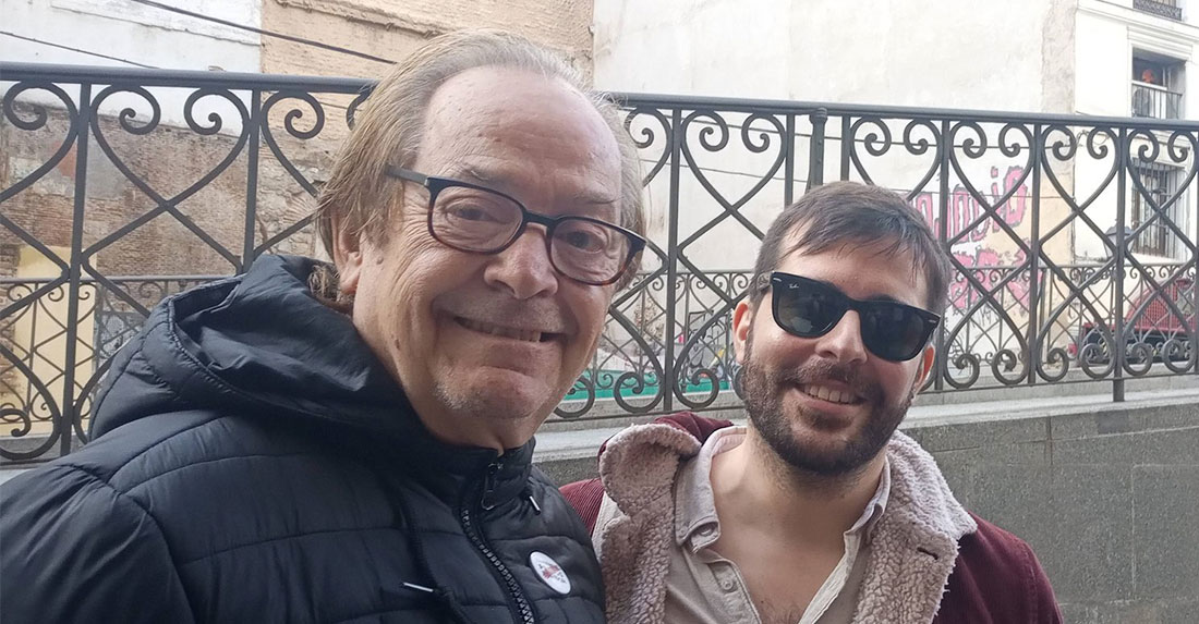 Ventura Pons, junto a nuestro colaborador Carlos Barea.