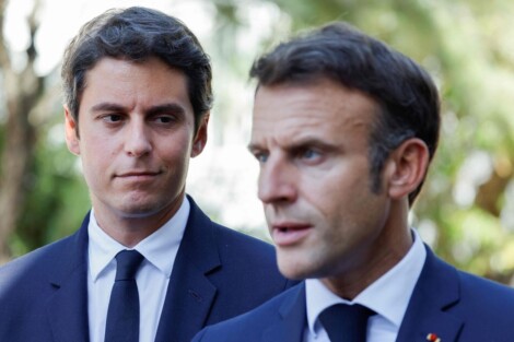 Gabriel Attal y Emmanuel Macron