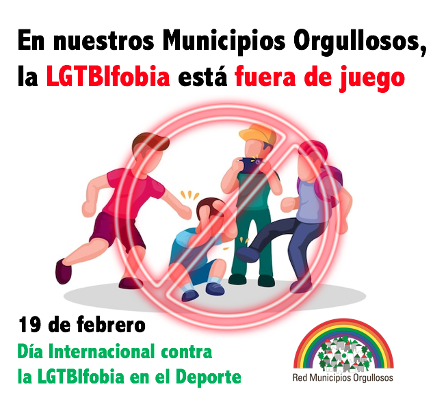 Ilustración de la campaña contra la LGTBIfobia en el Deporte