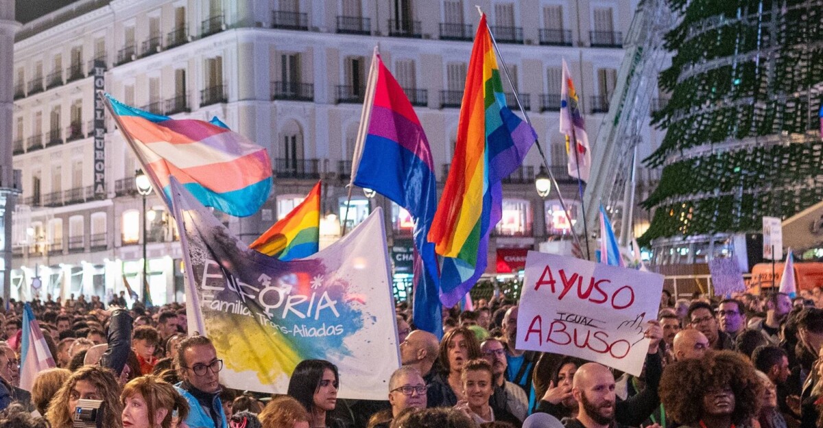 Manifestación el pasado mes de diciembre en defensa de los derechos del colectivo trans
