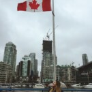 Valentina Silva en su estancia en Vancouver.