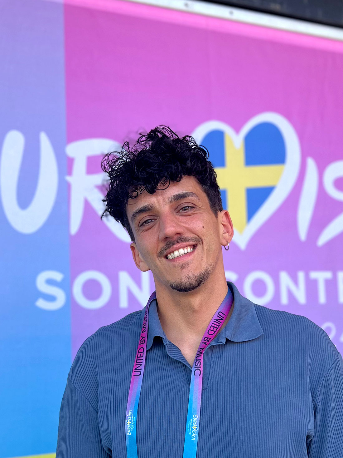 Israel del Amo, coach vocal de Nebulossa en Eurovisión 2024.