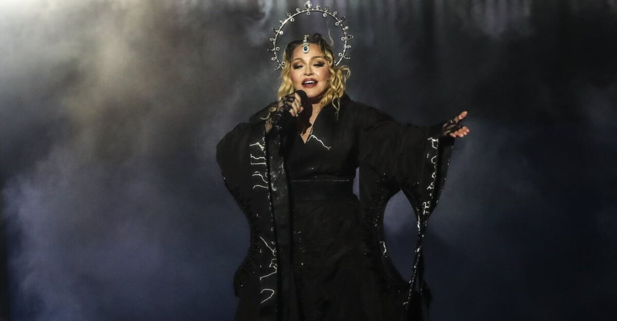 Madonna en el concierto multitudinario de Brasil.
