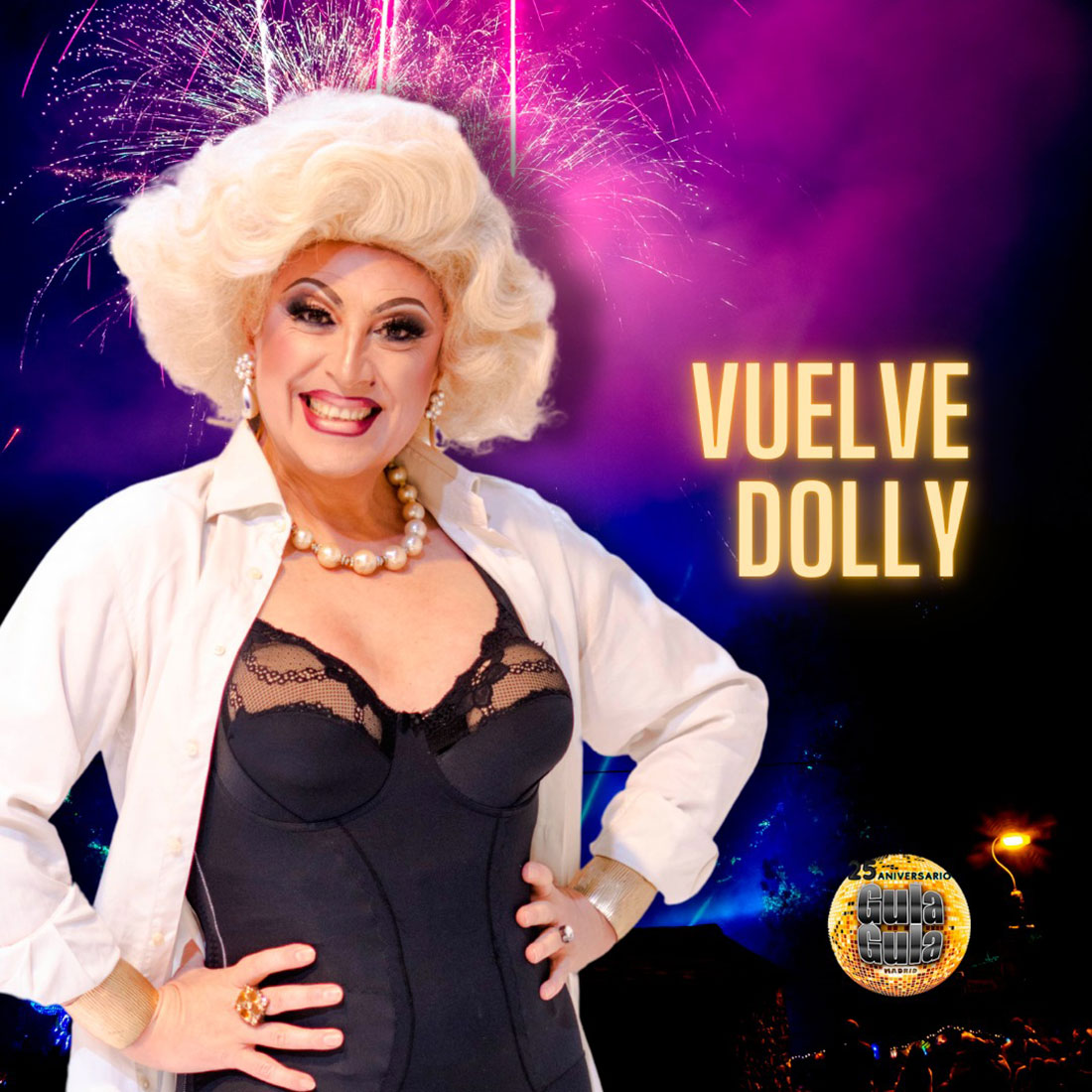 La drag Dolly regresa al escenario de Gula Gula en Madrid.