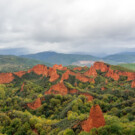 Paisaje de Las Médulas, cerca de Villafranca del Bierzo