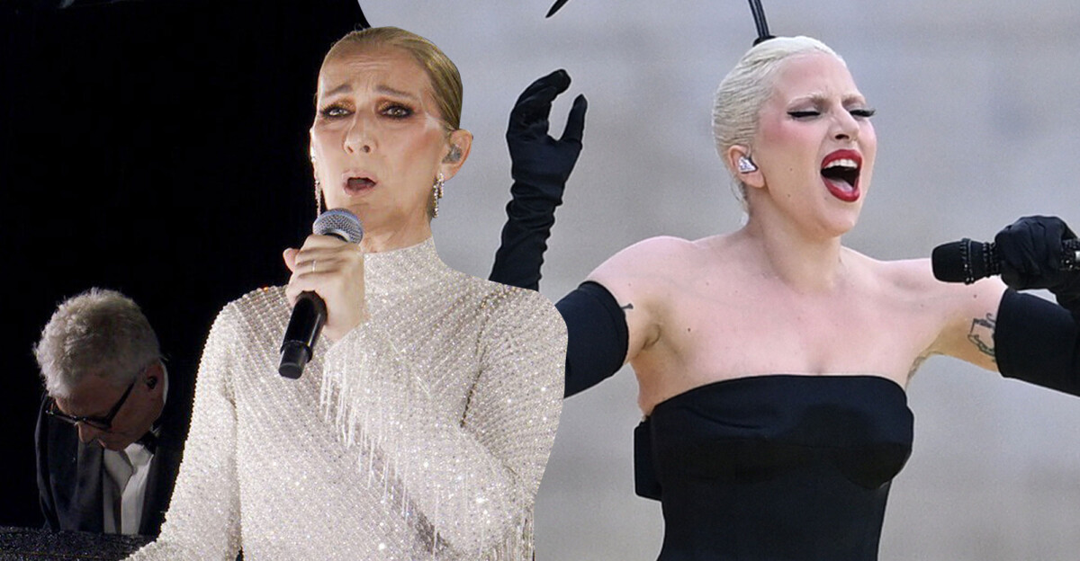 Céline Dion y Lady Gaga en la inauguración de los Juegos Olímpicos 2024 de París