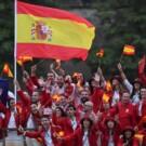 El equipo español  en la inauguración de los Juegos Olímpicos de París 2024