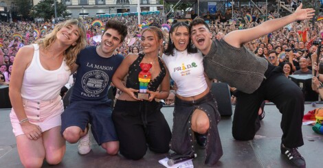 Abril Zamora y los pregoneros del MADO 2024.