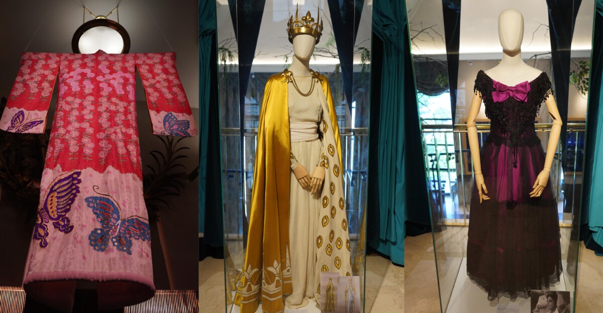 El Teatro Real dedica esta 'Madama Butterfly' a Victoria de los Ángeles, y exhibe sus mejores vestidos de Cio-Cio San en varias zonas del teatro. Fotos: Javier del Real.