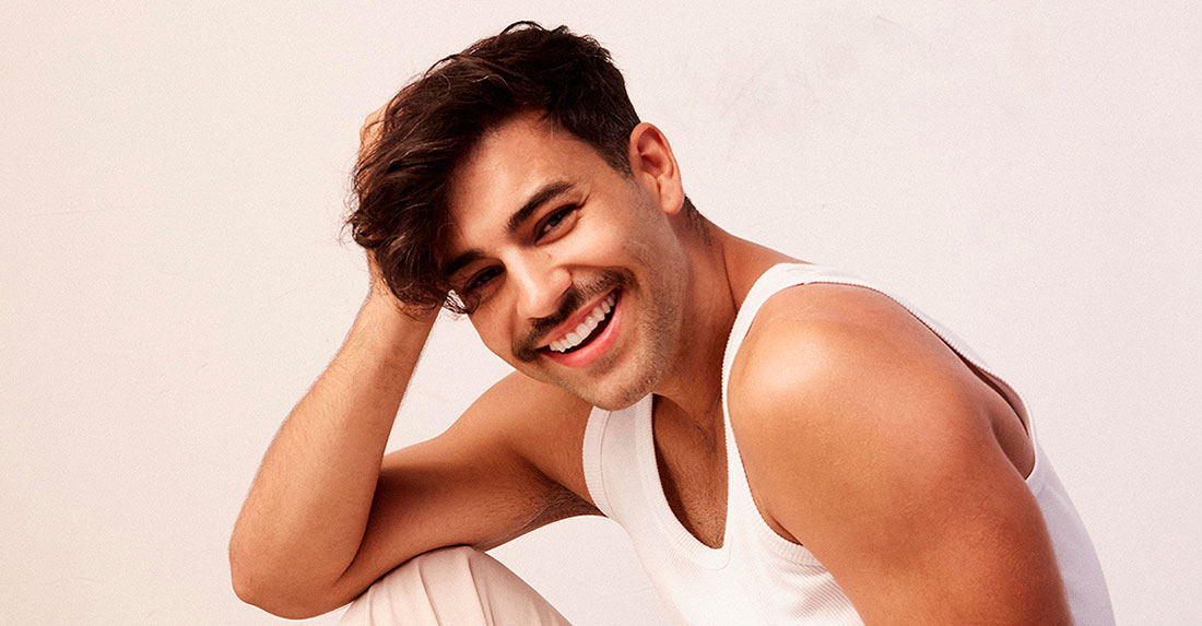 Agoney, extasiado gracias a su proyecto 'Dicotomía'. Foto: Salva Musté