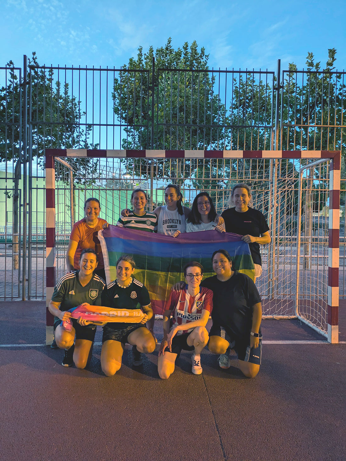 Equipo femenino de fútbol sala LGTBI de GMadrid.