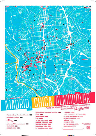 Mapa 'Madrid, chica Almodóvar'.